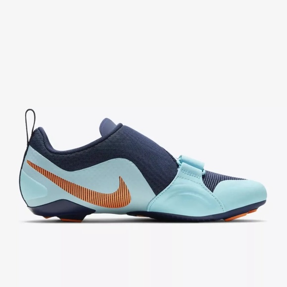 Nike Men's SuperRep Indoor Cycling Shoes 'Blue Void Copa Orange' CW2191-484 NIB - Picture 7 of 9